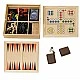 Wooden set of classic board games Age: 7+