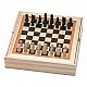 Wooden set of classic board games Age: 7+