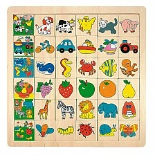 Wooden association game "Find the picture" Age: 2+