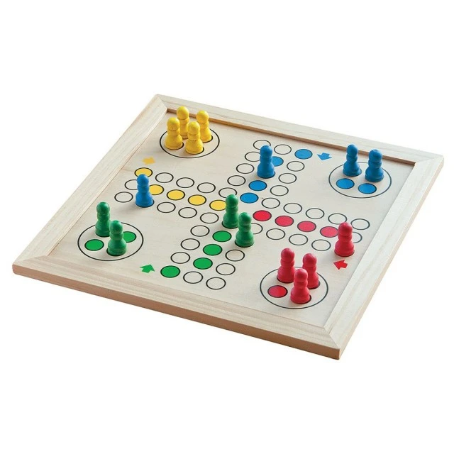 Wooden set of classic board games Age: 7+