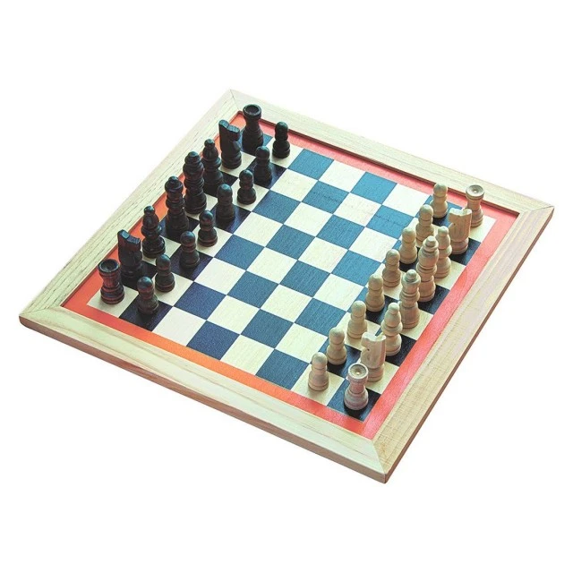 Wooden set of classic board games Age: 7+