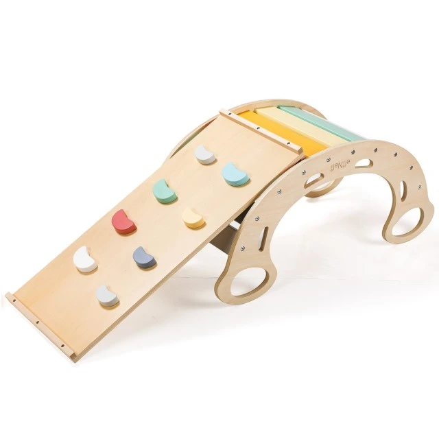 Wooden Montessori swing 5in1 with 2in1 board Age: 1+