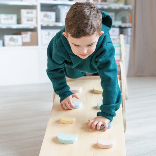 Wooden Montessori swing 5in1 with 2in1 board Age: 1+