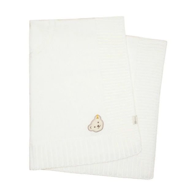 Knitted blanket GOTS Steiff Organic cotton Size: 75 x 95 cm