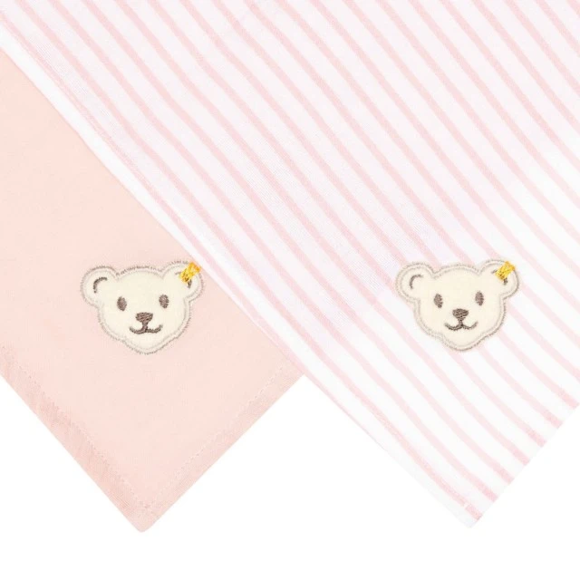 GOTS Steiff diaper set, 2 pieces Organic cotton Size: 70 x 70 cm
