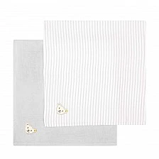 GOTS Steiff diaper set, 2 pieces Organic cotton Size: 70 x 70 cm