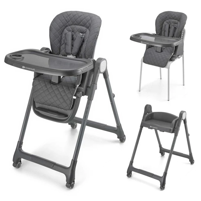 Kinderkraft TULO столче за хранене GREY