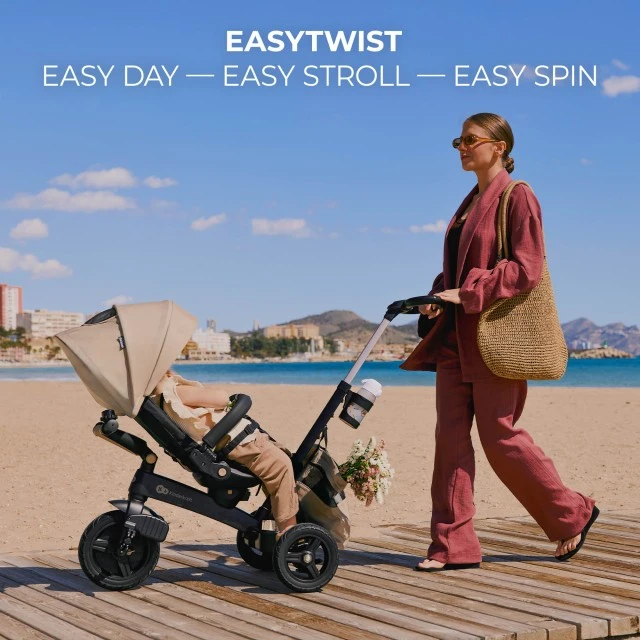 KinderKraft EASYTWIST beige tricycle KREASY00BEG0000