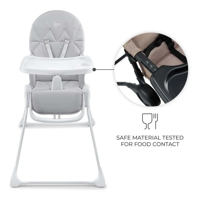 Kinderkraft BINCI high chair LIGHT GREY