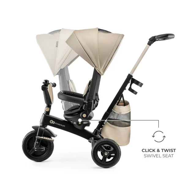 KinderKraft EASYTWIST beige tricycle KREASY00BEG0000