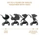 Kinderkraft YOXI baby stroller 3in1 MOONLIGHT GREY