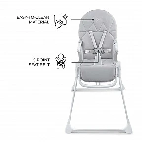 Kinderkraft BINCI high chair LIGHT GREY