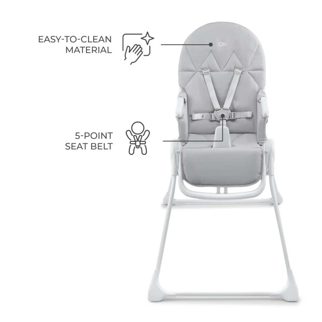 Kinderkraft BINCI high chair LIGHT GREY