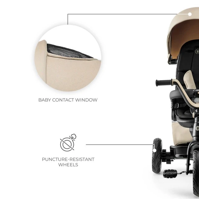 KinderKraft EASYTWIST beige tricycle KREASY00BEG0000