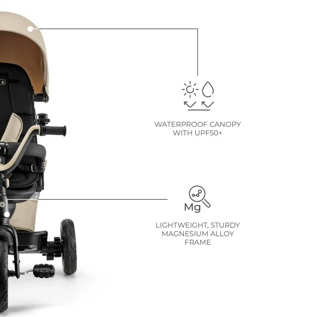 KinderKraft EASYTWIST beige tricycle KREASY00BEG0000