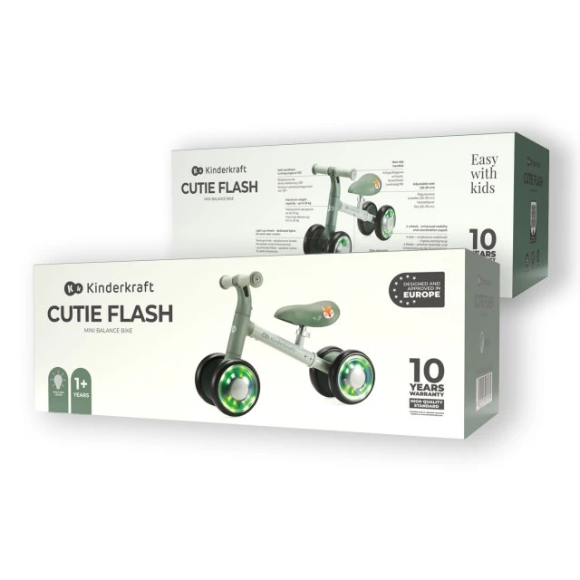 Kinderkraft CUTIE FLASH ride on GREEN