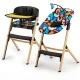 Kinderkraft LIVY high chair + CALMEE lounge chair HAPPY SHAPES