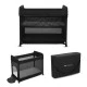 Kinderkraft MOON DREAM baby crib BLACK