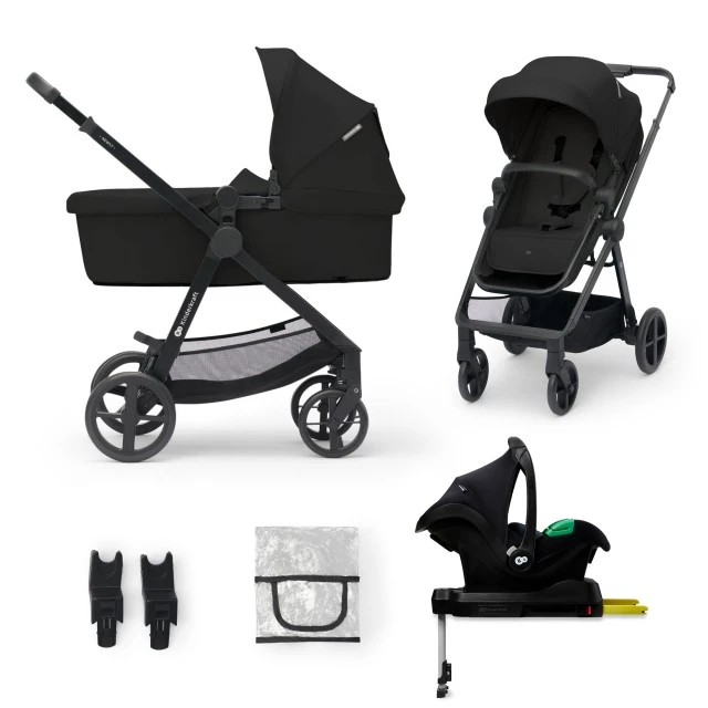 Kinderkraft NEWLY baby stroller 4 in 1 CLASSIC BLACK
