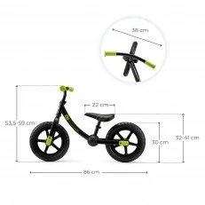 Kinderkraft колело за баланс 2WAY NEXT 2025 BLACK