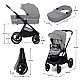 KinderKraft baby stroller 2in1 NEA 2.0 PLATINIUM GREY