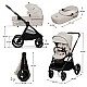 KinderKraft baby stroller 2in1 NEA 2.0 SOFT BEIGE