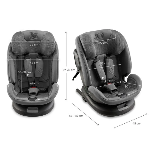 Kinderkraft XPEDITION 3 столче за кола i-Size GREY
