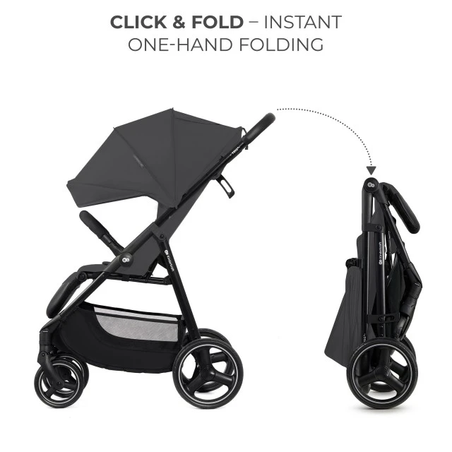 Kinderkraft TRIG 3 baby stroller GLANITE GREY