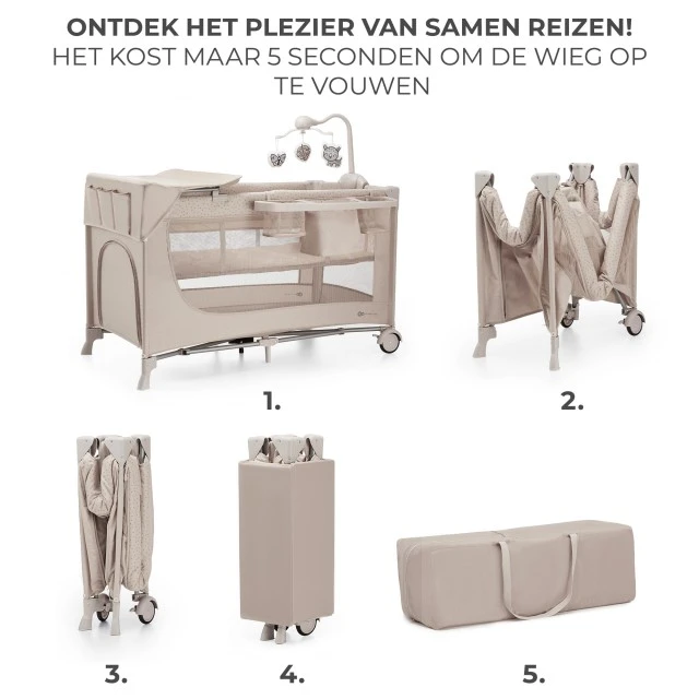 Kinderkraft JOY FULL 2 baby bassinet with accessories BEIGE
