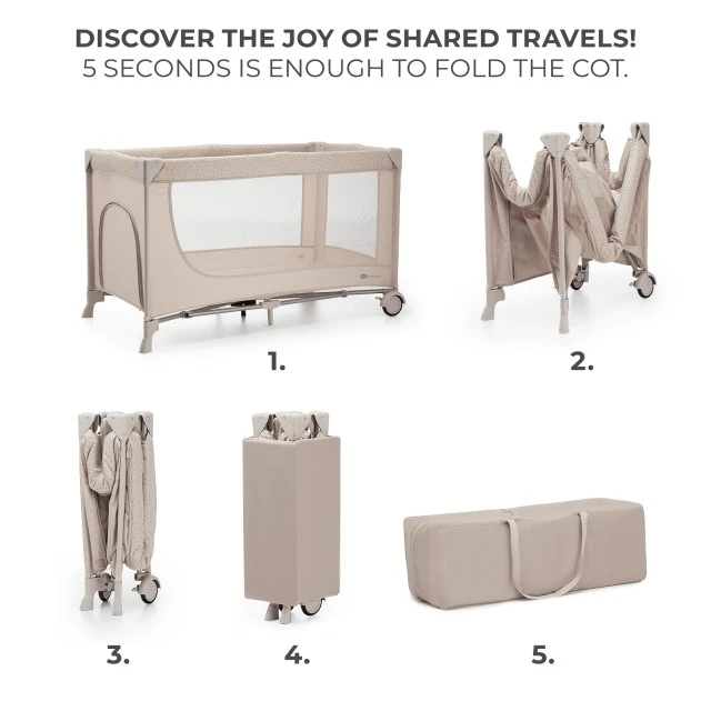 Kinderkraft JOY SIMPLE 2 baby bassinet BEIGE