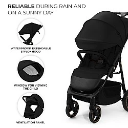 Kinderkraft TRIG 3 бебешка количка ONYX BLACK