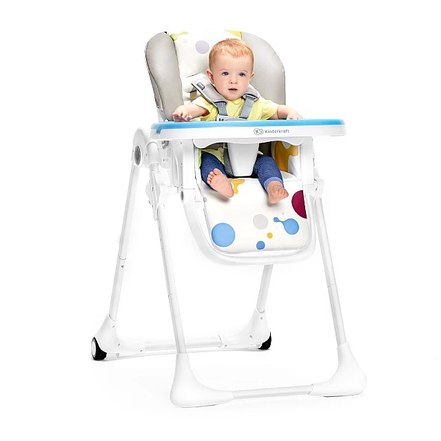 KinderKraft столче за хранене YUMMY сиво KKKYUMMGRY