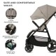 Kinderkraft TRIG 3 baby stroller STONE BEIGE