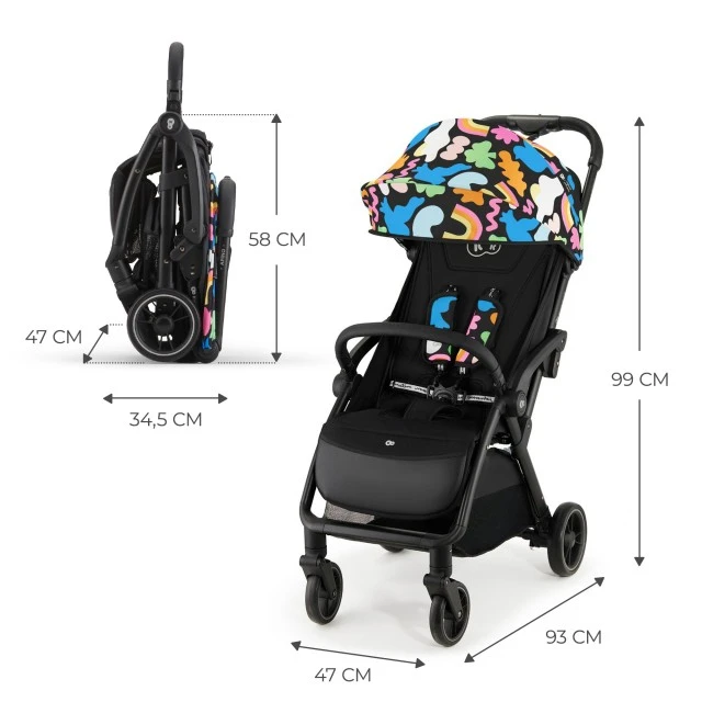 Kinderkraft APINO baby stroller HAPPY SHAPES
