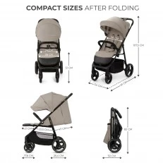 Kinderkraft TRIG 3 бебешка количка STONE BEIGE