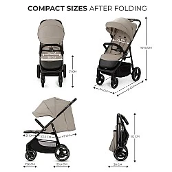 Kinderkraft TRIG 3 baby stroller STONE BEIGE