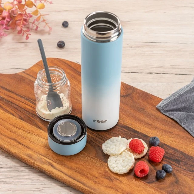 90023 Reer wide-neck thermos 450 ml, blue
