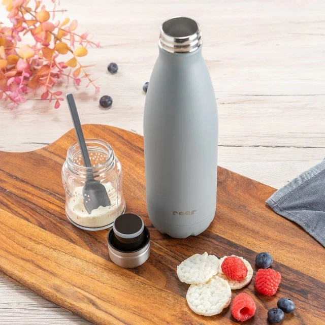 90801 Reer thermal bottle 500 ml grey
