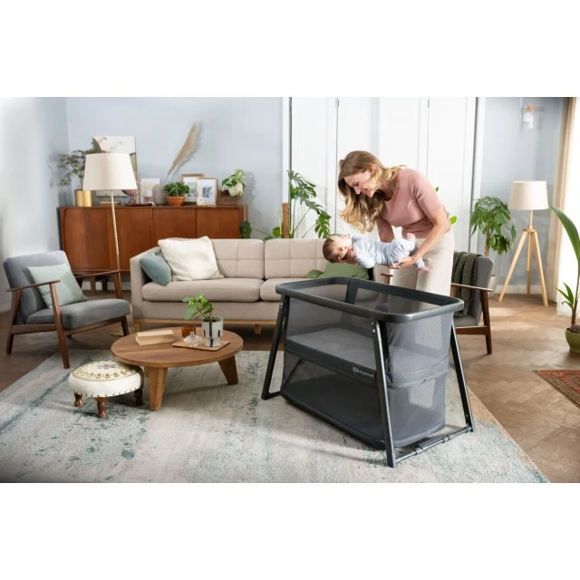 KinderKraft SOFI PLUS travel cot grey KLSOFIPLGRY