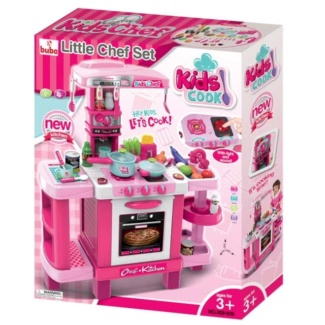 Children’s kitchen with touch reaction Buba 008-938, Pink