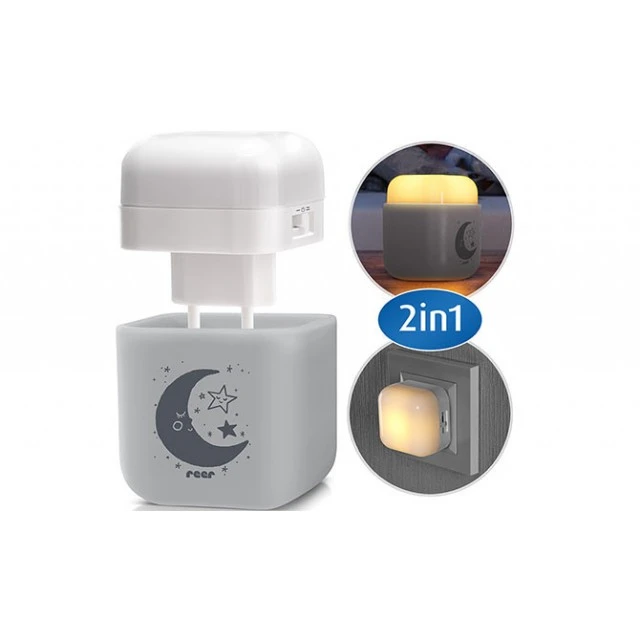 52401 Reer 2in1 night lamp gray