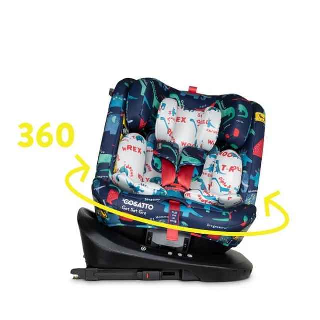 Cosatto CT5829 Get Set Gro I-Size 360 car seat D IS FOR DINO