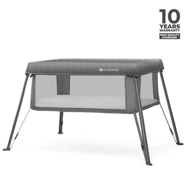 Kinderkraft CAMI бебешка кошара GREY