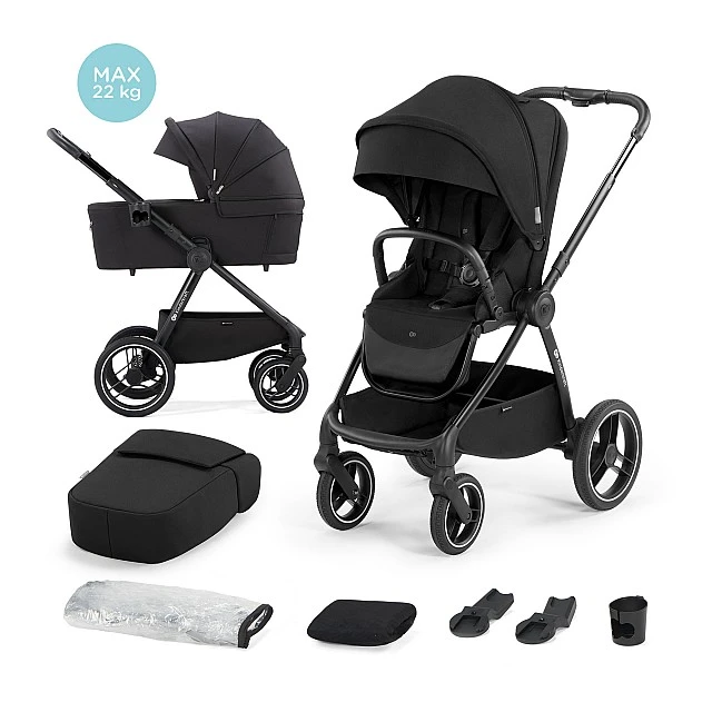 KinderKraft 2in1 NEA MIDNIGHT BLACK baby stroller