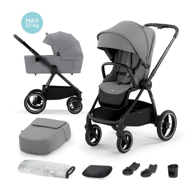 KinderKraft 2in1 baby stroller NEA PLATINIUM GRAY