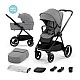 KinderKraft бебешка количка 2в1 NEA PLATINIUM GREY