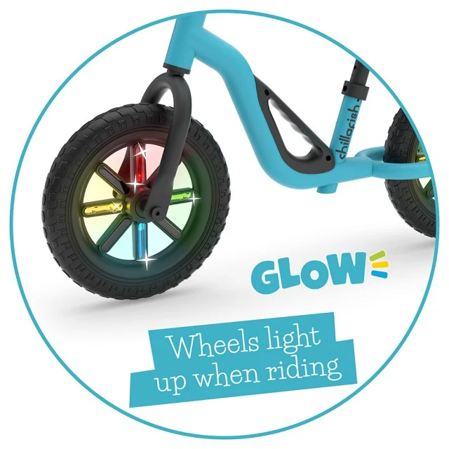 Chillafish Charlie GLOW CPCH02SKY balance bike blue