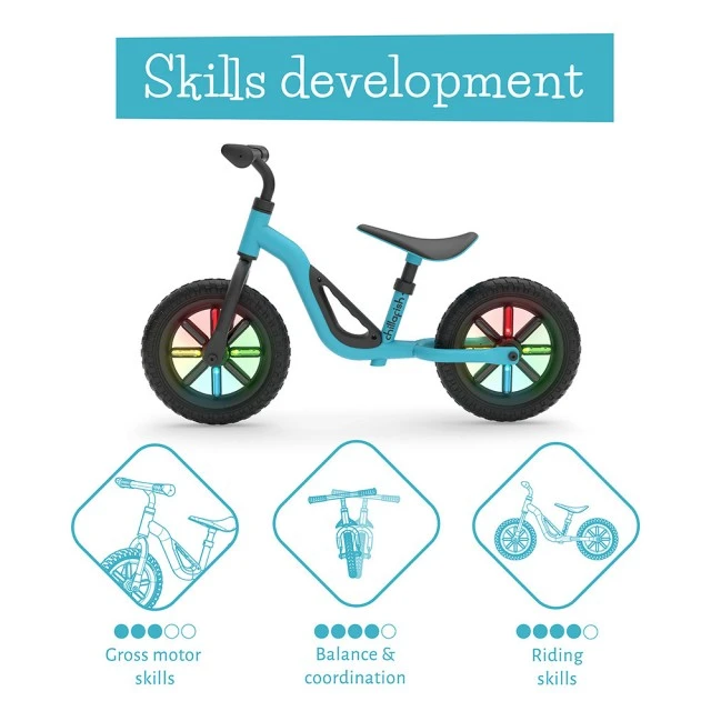 Chillafish Charlie GLOW CPCH02SKY balance bike blue