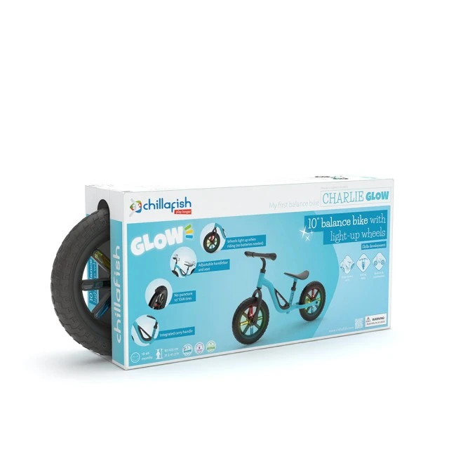 Chillafish Charlie GLOW CPCH02SKY balance bike blue