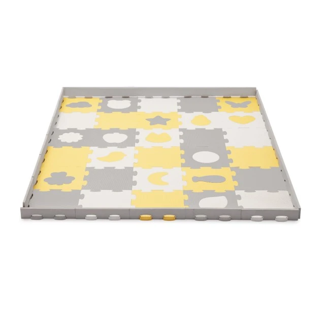 KinderKraft LUNO SHAPES soft puzzle yellow KPLUSH00YEL